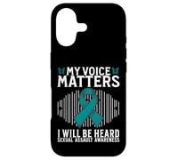 Custodia per iPhone 17 My Voice Matters Support Sexual Assault Awareness Gifts