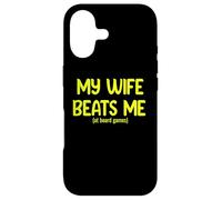 Custodia per iPhone 17 My Wife Beats Me… at Board Games - Funny Couples Humor Tees