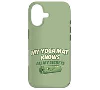 Custodia per iPhone 17 "My Yoga Mat Knows All My Secrets" simpatico regalo divertente per gli yogi