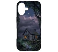 Custodia per iPhone 17 Mystical Forest Cottage Dark Academia Cabina incantata