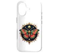 Custodia per iPhone 17 Mystical Moth with Celestial Sun and Stars Design