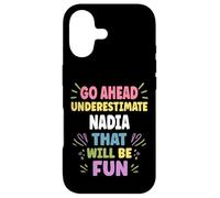 Custodia per iPhone 17 NADIA Personalized Women's Gift Custom NADIA