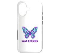 Custodia per iPhone 17 Nastro viola per la consapevolezza CdLS della sindrome di Cornelia De Lange