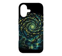 Custodia per iPhone 17 Natura del cielo notturno della foresta della lucci