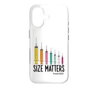 Custodia per iPhone 17 Needle Size Matters Funny Nursing And Nurses