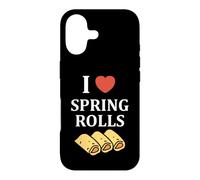 Custodia per iPhone 17 Nem food funny simple quote I love spring rolls