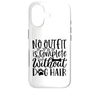 Custodia per iPhone 17 Nessun vestito è completo senza peli di cane Meme divertente