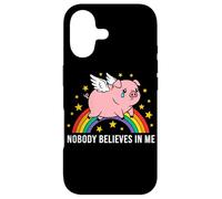 Custodia per iPhone 17 Nessuno crede in me Stelle di maiale alato