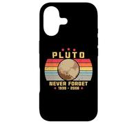 Custodia per iPhone 17 Never Forget Plutone Retro Nerd Astronomia Space Science
