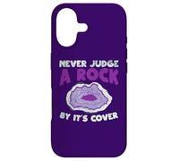 Custodia per iPhone 17 Never Judge A Rock dalla copertina Funny Rockhounding