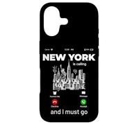 Custodia per iPhone 17 New York Is Calling & I Must Go Illustration Graphic Designs