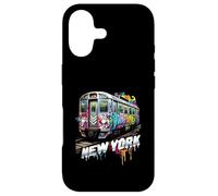 Custodia per iPhone 17 New York Treno Graffiti Style NYC Metropolitana
