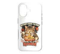 Custodia per iPhone 17 Niente è più rilassante di una ciotola piena di ramen Funny Cat