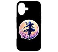 Custodia per iPhone 17 Ninja Silhouette Moonlight Cherry Blossoms Giapponese Samurai