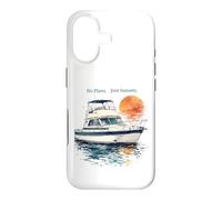 Custodia per iPhone 17 No Plans Just Sunsets Acquerello Cabin Cruiser Barca Regalo