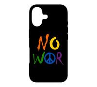 Custodia per iPhone 17 No WAR - A come simbolo della pace, colori arcobaleno