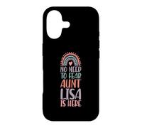 Custodia per iPhone 17 Non c'è bisogno di temere zia Lisa è qui Nome Rainbow Auntie