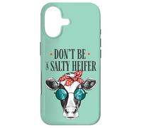 Custodia per iPhone 17 Non essere una giovenca salata mucca divertente con occhiali umorismo country