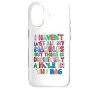 Custodia per iPhone 17 non ho perso tutte le mie biglie ma c'è un buco nella borsa