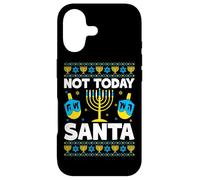 Custodia per iPhone 17 Non oggi Santa Hanukkah Dreidels Menorah