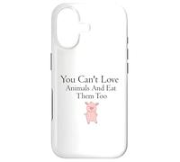 Custodia per iPhone 17 Non puoi amare gli animali e mangiarli anche