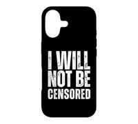 Custodia per iPhone 17 Non sarò censurato I sostenitori della libertà di parola Donne o uomini