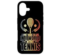Custodia per iPhone 17 Non voglio vivere in un mondo senza tennis