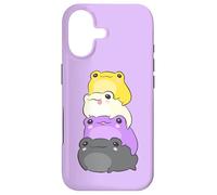 Custodia per iPhone 17 Nonbinary Flag Color Frogs Subtle Enby Pride Cute Aesthetic