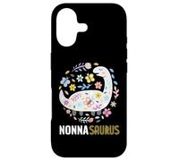 Custodia per iPhone 17 Nonna Saurus Rex Floral Dinosaur Funny Italian Grandma