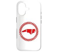 Custodia per iPhone 17 North Carolina Baseball Stitch Circle Emblema Carolinian Ball
