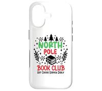 Custodia per iPhone 17 North Pole Book Club Hot Cocoa Christmas Reading Bookish Era