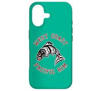 Custodia per iPhone 17 Northwest Pacific Coast Rosso Bianca Nero Haida Salmon BC