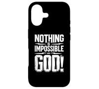 Custodia per iPhone 17 Nothing is Impossible with God