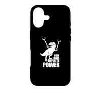 Custodia per iPhone 17 Now I Have Infinite Power Funny T-Rex Dinosaur Dino Joke