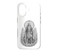 Custodia per iPhone 17 Nuada, arte celtica in argento, linea Warrior King