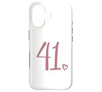 Custodia per iPhone 17 Numero 41, Quarantuno per le donne 41 anni 41° compleanno