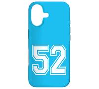 Custodia per iPhone 17 Numero 52 stile sportivo in bianco