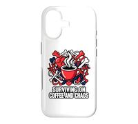 Custodia per iPhone 17 Nurse Life Surviving On Coffee And Chaos ER