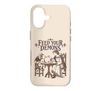 Custodia per iPhone 17 Nutri i tuoi demoni, umorismo fantasy gotico medievale