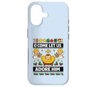 Custodia per iPhone 17 O Come Let Us Adore Him Gesù Bambino Natività Natale