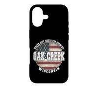 Custodia per iPhone 17 Oak Creek Wisconsin, bandiera americana vintage