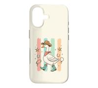 Custodia per iPhone 17 Occa occidentale cappello da cowboy stivali divertenti oche sciocchi amanti degli uccelli