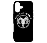 Custodia per iPhone 17 Occult Baphomet Tarocchi Card Satanic Devil Sinners are Winners