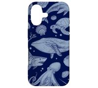 Custodia per iPhone 17 Ocean Life Sea Aesthetic Fish Beach 90s Vintage Graphic