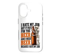 Custodia per iPhone 17 Odio il mio lavoro ma paga per bere birra Ho bisogno di birre