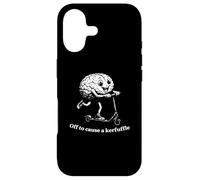 Custodia per iPhone 17 Off To Cause A Kerfuffle Funny Brain Scooter Meme Nerd Humor