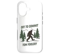 Custodia per iPhone 17 Off to Commit Tom Foolery Funny Bigfoot Walking Graphic