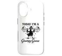 Custodia per iPhone 17 Oggi sono un'oca Grumpy Goose Gym Pun Weightlifting