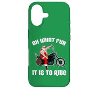 Custodia per iPhone 17 Oh Che divertimento è guidare Cool Santa su una moto