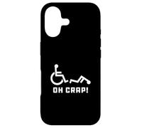 Custodia per iPhone 17 Oh Crap Wheelchair Birthday Handicap Disability Funny